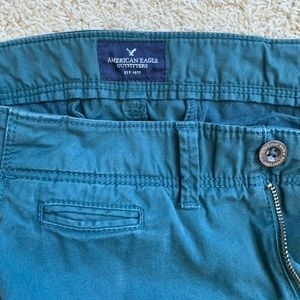 American Eagle Outfitters Green Skinny Pant